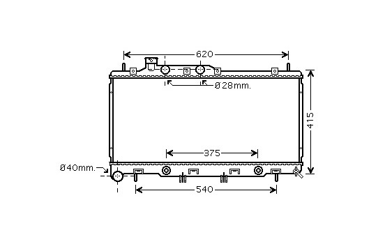 Radiator, engine cooling 51002069 International Radiators