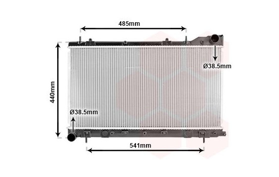 Radiator, engine cooling 51002071 International Radiators, Image 2