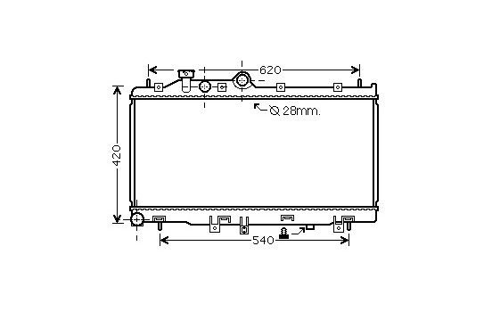 Radiator, engine cooling 51002079 International Radiators