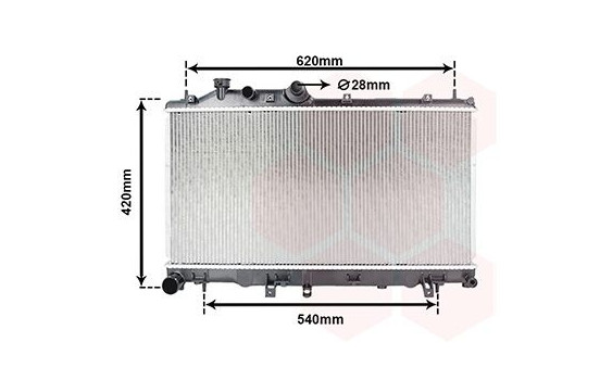Radiator, engine cooling 51002079 International Radiators, Image 2