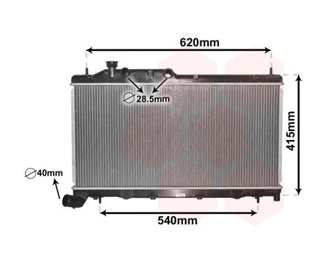 Radiator, engine cooling 51002105 International Radiators