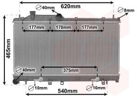 Radiator, engine cooling 51012700 International Radiators