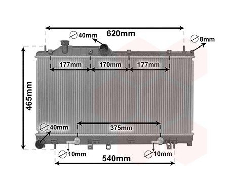 Radiator, engine cooling 51012700 International Radiators