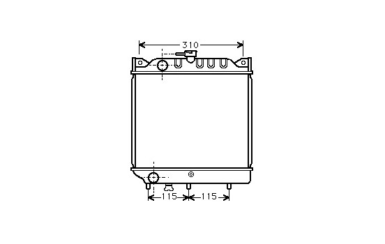 Radiator, engine cooling 52002006 International Radiators