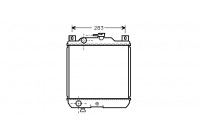Radiator, engine cooling 52002009 International Radiators