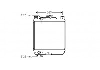 Radiator, engine cooling 52002020 International Radiators