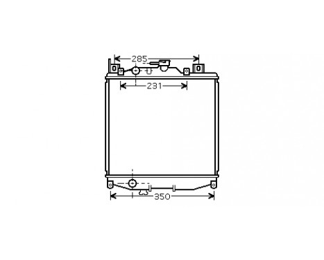 Radiator, engine cooling 52002022 International Radiators