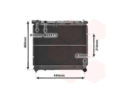 Radiator, engine cooling 52002025 International Radiators, Image 2