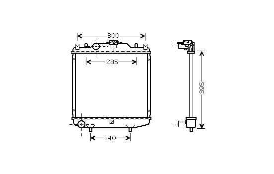 Radiator, engine cooling 52002028 International Radiators, Image 2