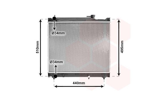 Radiator, engine cooling 52002046 International Radiators, Image 2