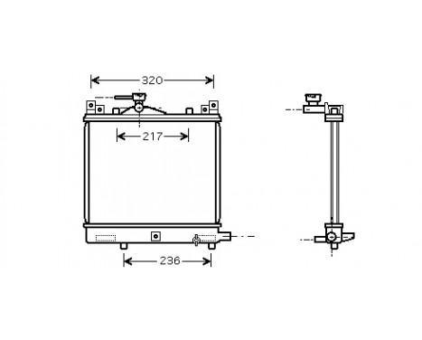 Radiator, engine cooling 52002057 International Radiators