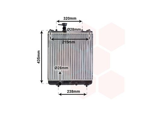 Radiator, engine cooling 52002061 International Radiators, Image 2