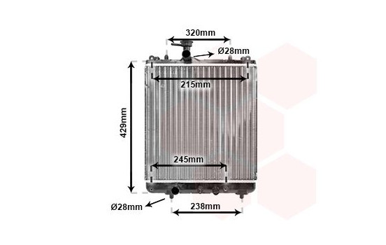 Radiator, engine cooling 52002064 International Radiators, Image 2