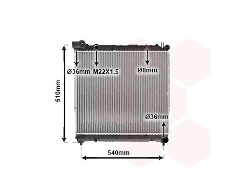 Radiator, engine cooling 52002070 International Radiators, Image 2