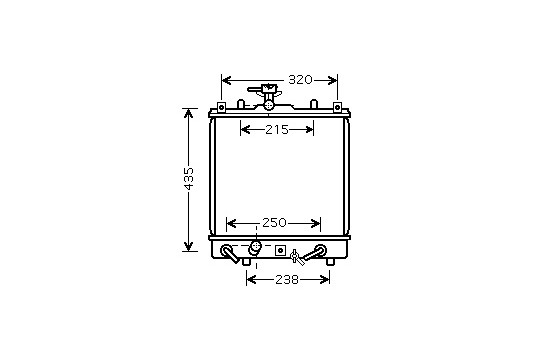 Radiator, engine cooling 52002095 International Radiators
