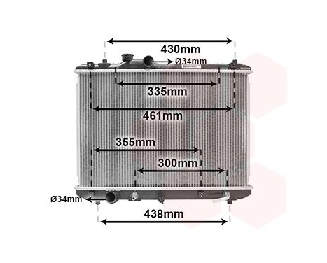 Radiator, engine cooling 52002098 International Radiators, Image 2