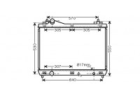 Radiator, engine cooling 52002100 International Radiators