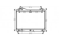 Radiator, engine cooling 52002104 International Radiators