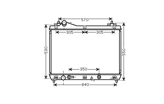 Radiator, engine cooling 52002105 International Radiators