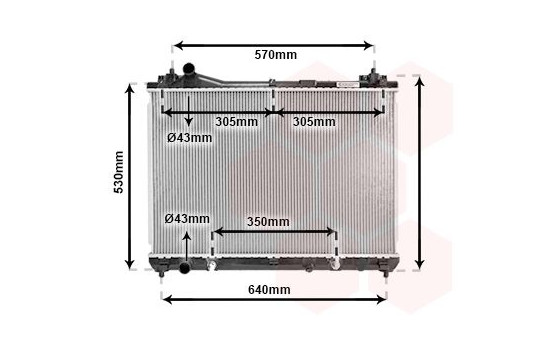 Radiator, engine cooling 52002105 International Radiators, Image 2