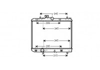 Radiator, engine cooling 52002111 International Radiators