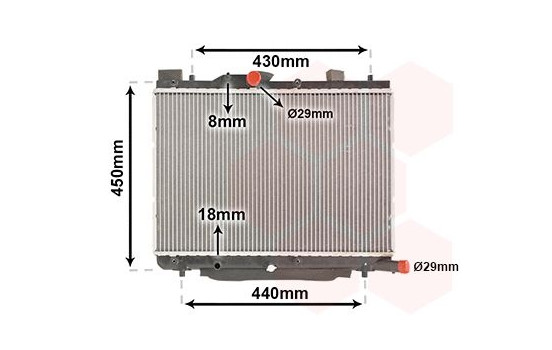 Radiator, engine cooling 52002122 International Radiators, Image 2
