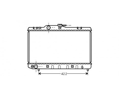 Radiator, engine cooling 53002227 International Radiators, Image 2