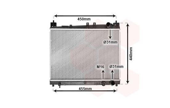 Radiator, engine cooling 53002258 International Radiators, Image 2