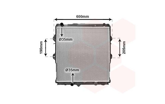 Radiator, engine cooling 53002292 International Radiators, Image 2