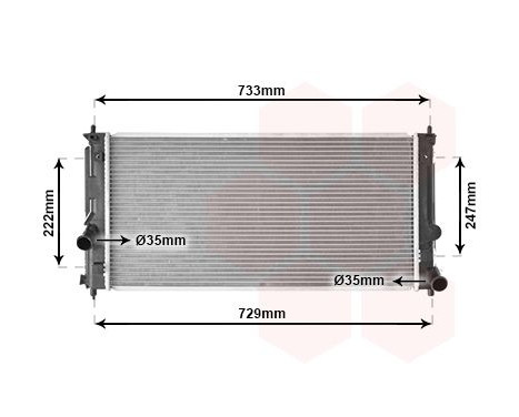 Radiator, engine cooling 53002295 International Radiators, Image 2