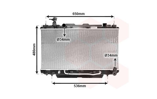 Radiator, engine cooling 53002301 International Radiators, Image 2