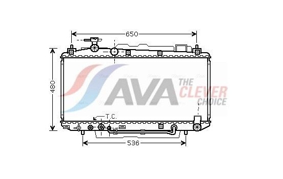 Radiator, engine cooling 53002307 International Radiators, Image 2