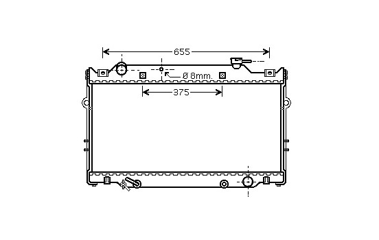 Radiator, engine cooling 53002309 International Radiators