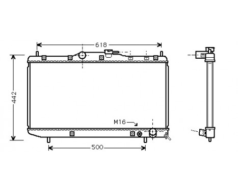 Radiator, engine cooling 53002320 International Radiators