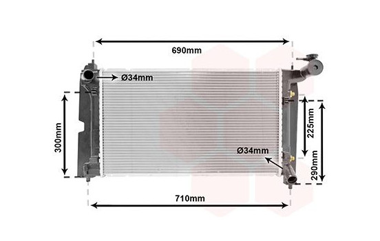 Radiator, engine cooling 53002323 International Radiators, Image 2