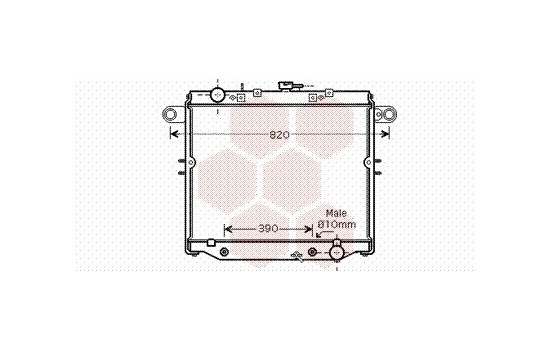 Radiator, engine cooling 53002329 International Radiators, Image 2