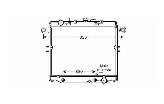Radiator, engine cooling 53002329 International Radiators