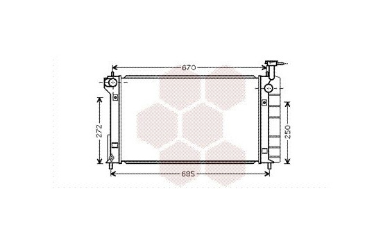 Radiator, engine cooling 53002335 International Radiators, Image 2