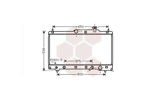 Radiator, engine cooling 53002336 International Radiators, Image 2