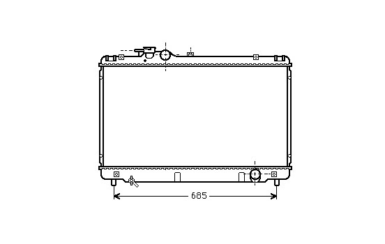 Radiator, engine cooling 53002344 International Radiators