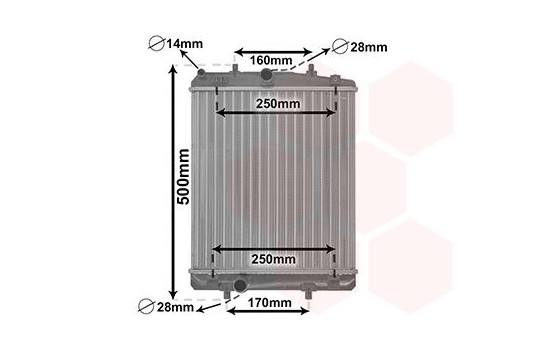 Radiator, engine cooling 53002364 International Radiators, Image 2