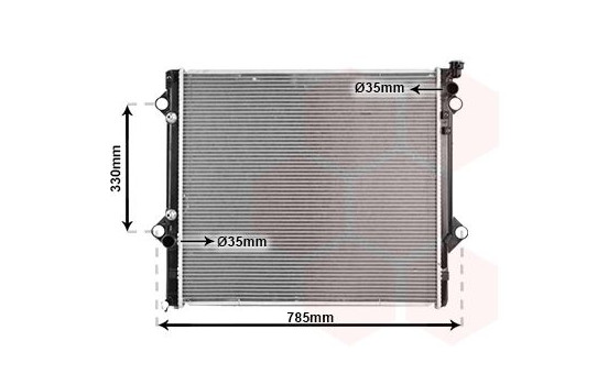 Radiator, engine cooling 53002367 International Radiators, Image 2