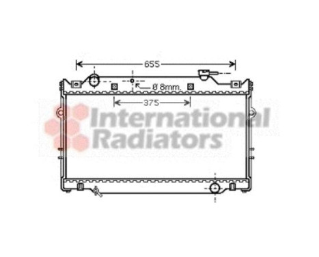 Radiator, engine cooling 53002370 International Radiators, Image 2