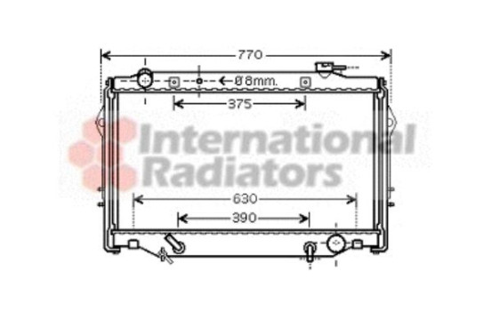 Radiator, engine cooling 53002376 International Radiators, Image 2