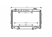 Radiator, engine cooling 53002376 International Radiators