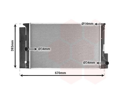 Radiator, engine cooling 53002397 International Radiators, Image 2