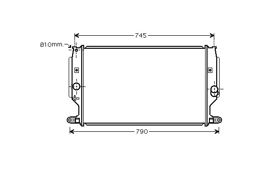 Radiator, engine cooling 53002402 International Radiators