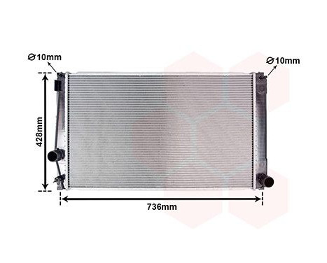 Radiator, engine cooling 53002419 International Radiators, Image 2