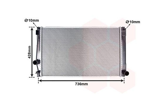 Radiator, engine cooling 53002419 International Radiators, Image 2