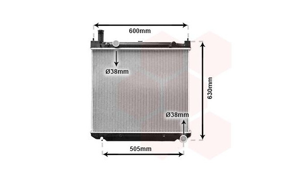 Radiator, engine cooling 53002471 International Radiators, Image 2